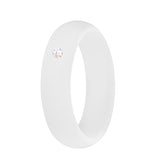 Women's Silicone 5.7 Wide Couple Ring – Gifts for Her — 8