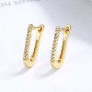 925 Sterling Silver Geometric U-shaped Earrings – Gifts for Her — 4