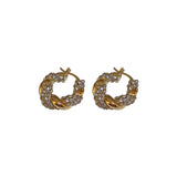 High-quality Diamond-encrusted Twist Round Ear – Small Gift Ideas — 5