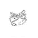 Micro Set Zircon Butterfly Tail Ring – Holiday Gift Ideas — 2
