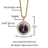 Zircon Color Photo Couple Necklace – Jewelry Gift Ideas — 5