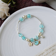 Women's Fashion Pearl And Crystal Beaded Bracelet – Stylish Gifts — 16