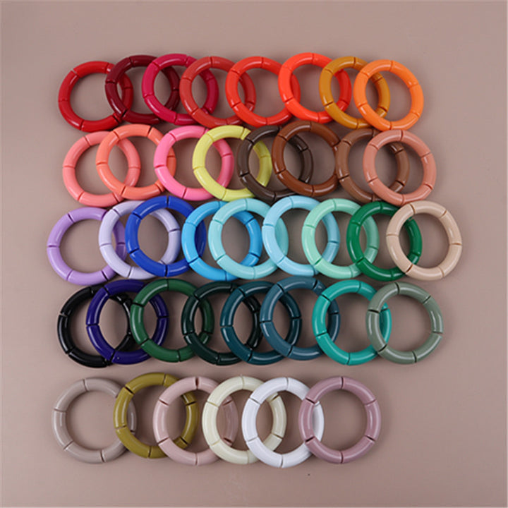 Acrylic Women's Elbow Elastic Glossy Bracelet – Jewelry Gift Ideas — 1