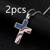 Flag Cross Necklace – Jewelry Gift Ideas — 15