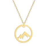 Stainless Steel Mountain Pendant Clavicle – Jewelry Gift Ideas — 5