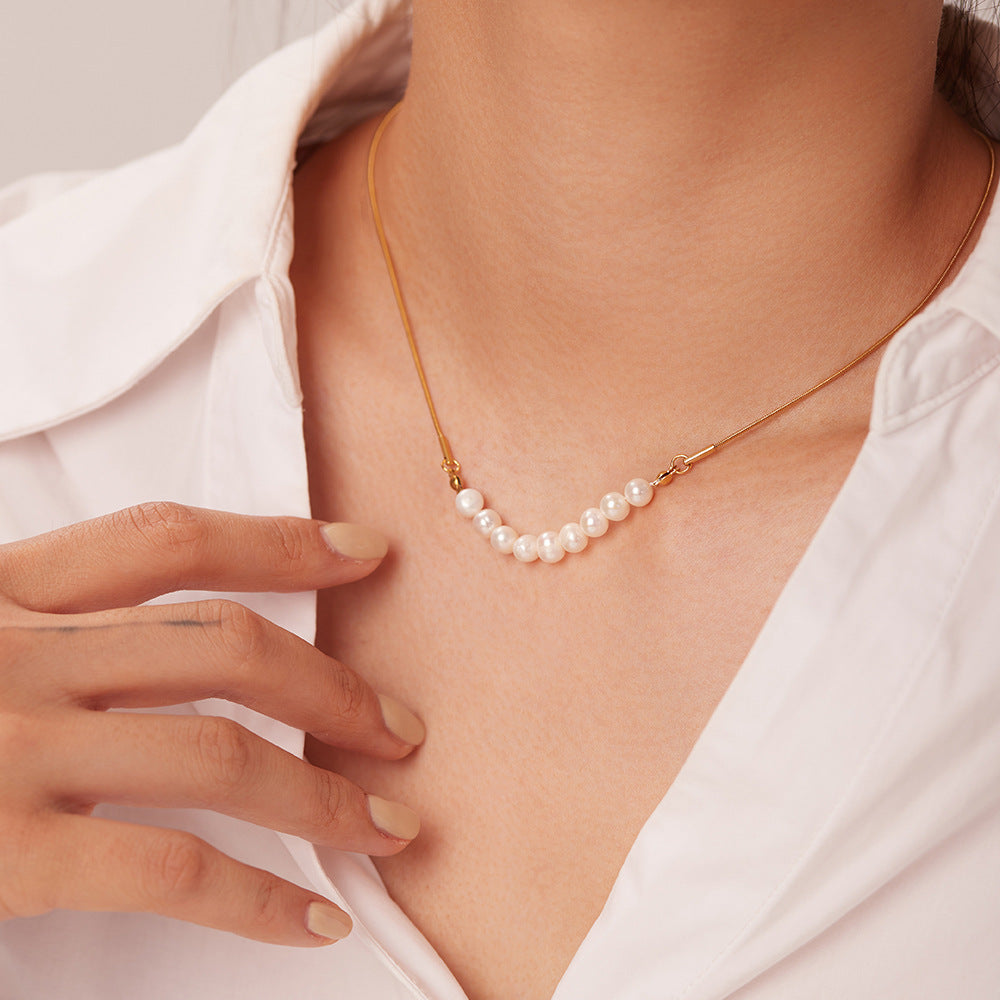 Women's Fashion Pearl French Neckchain – Stylish Gifts — 1