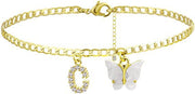Butterfly Letter Feet Chain Fashion Inlaid Diamond – Stylish Gifts — 19