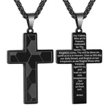Men's Stainless Steel Lettering Cross Necklace – Jewelry Gift Ideas — 12