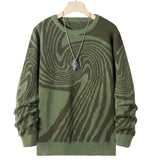 Geometric Ring Jacquard Round Neck Sweater – Practical Gifts — 7
