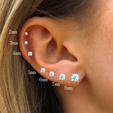 Stainless Steel Zircon Earrings – Gift Ideas — 1