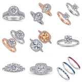 925 Sterling Silver Ring For Women Combination Sets – Gifts for Her — 9