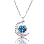 Colorful Tree Of Life Glass Necklace For Women – Jewelry Gift Ideas — 7