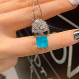 Paraiba Ring Necklace Stud Earrings Jewelry Set – Jewelry Gift Ideas — 2