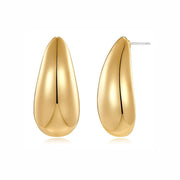 Metal Water Drop Earrings With A Sense Of Niche Luxury – Useful Gifts — 14