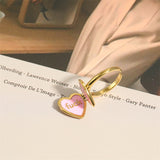 Popular Oil-dripping Copper Gold-plated Flower Ring – Birthday Gifts — 5