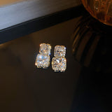 Personalized Fashion Diamond Square Earrings Hot – Stylish Gifts — 4