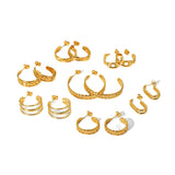 Gold Titanium Steel Chain Ear Ring Ladies – Surprise Gifts — 14