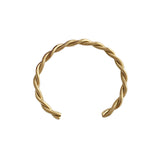 Titanium Steel Plated 18K Gold Fashion Twist Women's – Stylish Gifts — 3