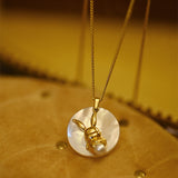 Pearl Rabbit Round Brand Necklace Sweet – Jewelry Gift Ideas — 5