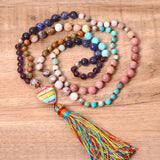 Women's Boho Colorful Stone Pendant Tassel – Jewelry Gift Ideas — 3