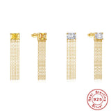 S925 Sterling Silver Ins Luxury Square Diamond – Small Gift Ideas — 5