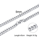 Men'S Stainless Steel Necklace Titanium Steel – Jewelry Gift Ideas — 9