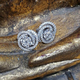 Full Diamond Zircon Flower Earrings – Surprise Gifts — 5