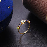 Sky Blue Topa Geometric Ring – Everyday Gifts — 2