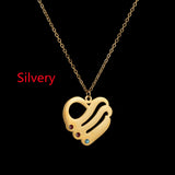18k Gold Stainless Steel Heart-shaped Pendant – Jewelry Gift Ideas — 9