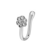 Brass Inlaid Zircon Star Heart Crown Nose Ring – Meaningful Gifts — 6