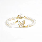 Shell Design Freshwater Pearl Butterfly Bracelet – Jewelry Gift Ideas — 6