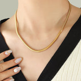 Metal Texture Gold-plated Stitching Soft Snake – Jewelry Gift Ideas — 16