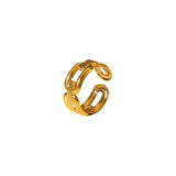 Ring Four Rectangular Buckle Ring 18K Gold Plated – Meaningful Gifts — 11