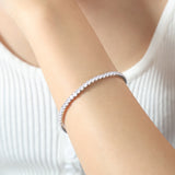 Colorful Zircon Stretch Bracelet Titanium Steel – Jewelry Gift Ideas — 10
