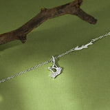 Blue Eucalyptus And Birds Necklace Women's Autumn – Jewelry Gift Ideas — 6