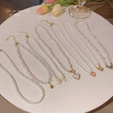 Women's All-match Stitching Love Pearl Necklace – Jewelry Gift Ideas — 18