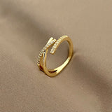 Double Layer Zircon Female Simple Ring Opening – Gifts for Her — 5