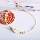 Creative Simple Retro Shell Woven Rice Bead Anklet – Meaningful Gifts — 6