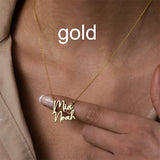 DIY Double Name Letter Stainless Steel Necklace – Jewelry Gift Ideas — 8