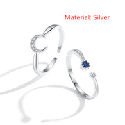 Adjustable Opening Of Star And Moon Ring – Stylish Gifts — 2