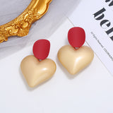Street Style Ear Jewelry Big Peach Heart Acrylic – Stylish Gifts — 5