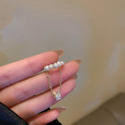 Diamond And Pearl Heart Tassel Ear Clips – Practical Gifts — 8