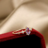 S925 Gold Plated Amethyst Ring – Unique Gift Ideas — 4