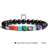 Natural Stone Bead Bracelet Men's Square Emperor – Jewelry Gift Ideas — 8