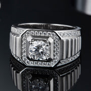 Moissanite One Carat 925 Silver Ring – Practical Gifts — 1