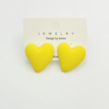 Heart-shaped Earrings Acrylic Simple Advanced – Useful Gifts — 12