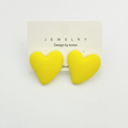 Heart-shaped Earrings Acrylic Simple Advanced – Useful Gifts — 12