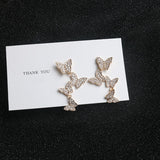 Trendy Sterling Silver Needle Stud Earrings For Women – Stylish Gifts — 7