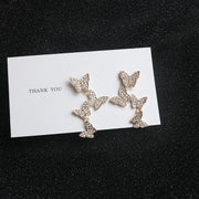 Trendy Sterling Silver Needle Stud Earrings For Women – Stylish Gifts — 7