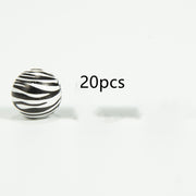 Leopard Pattern Cow Pattern Colored Wood Beads – Stylish Gifts — 13